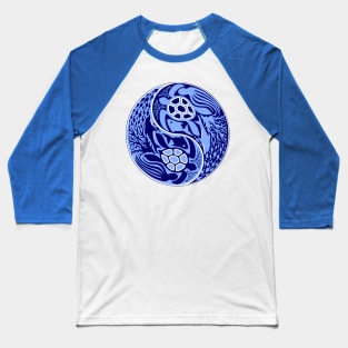 Yin Yang Marine Life Sign Baseball T-Shirt